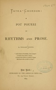Cover of: Tetra-chordon: a pot pourri of rhythms and prose.