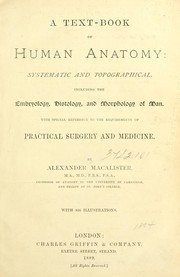 Cover of: A text-book of human anatomy