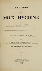 Cover of: Text book of milk hygiene