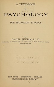 Cover of: A text-book of psychology for secondary schools