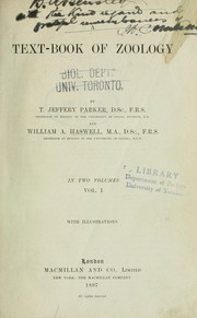 Cover of: A text-book of zoology by T. Jeffery Parker