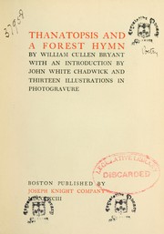 Cover of: Thanatopsis and a forest hymn