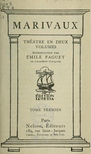 Cover of: Théâtre