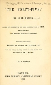 Cover of: "The forty-five:" by Philip Henry Stanhope Earl Stanhope