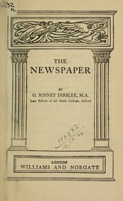 Cover of: The newspaper