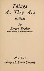 Cover of: Things as they are: ballads