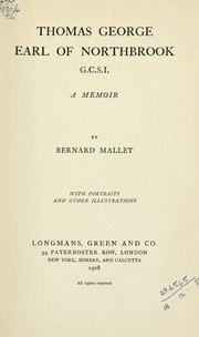 Thomas George Earl of Northbrook by Mallet, Bernard Sir