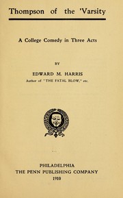 Cover of: Thompson of the 'varsity by Edward M. Harris