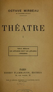 Cover of: Théâtre by Octave Mirbeau