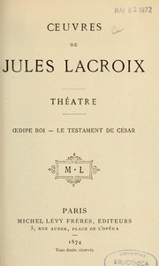 Cover of: Théâtre