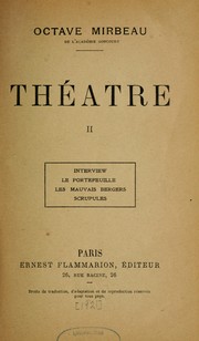 Cover of: Théâtre by Octave Mirbeau
