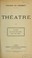 Cover of: Théâtre