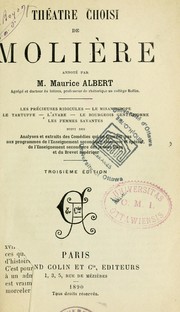 Cover of: Théâtre choisi by Molière