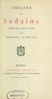 Cover of: Théâtre de Sedaine