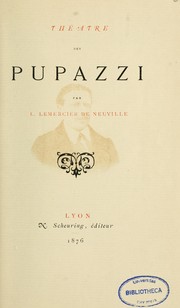 Cover of: Théâtre des pupazzi