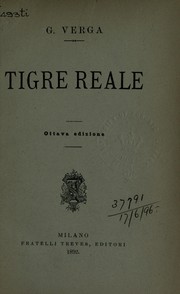 Cover of: Tigre reale