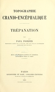 Cover of: Topographie cranio-encéphalique by Paul Julien Poirier