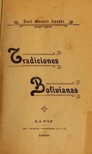 Cover of: Tradiciones bolivianas.