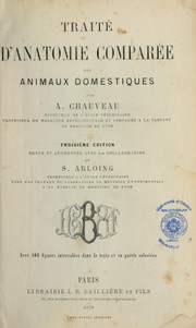 Cover of: Traité d'anatomie comparée des animaux domestiques