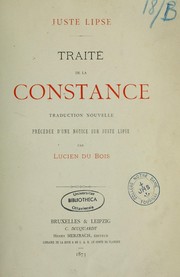 Traité de la constance by Justus Lipsius