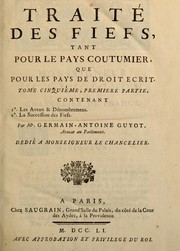 Cover of: Traité des fiefs: tant pour le pays coutumier, que pour les pays de droit écrit