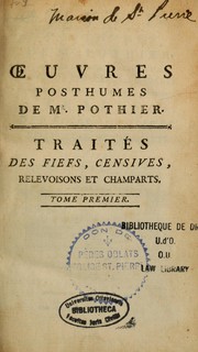 Cover of: Traité des fiefs, censives, relevoisons et champarts