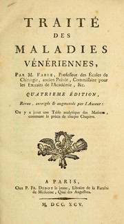 Traité des maladies vénériennes by Pierre Fabre