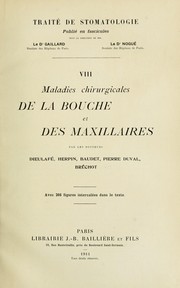 Cover of: Traité de stomatologie