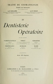 Cover of: Traité de stomatologie