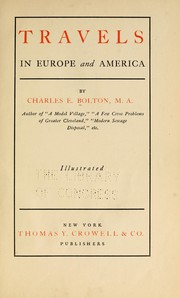 Cover of: Travels in Europe and America