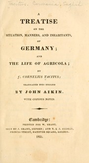 Cover of: A treatise on the situation, manners, and inhabitants of Germany