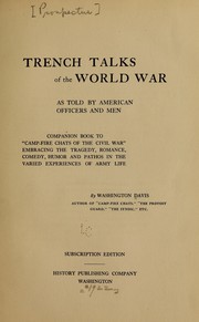 Cover of: Trench talks of the world war