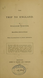 Cover of: The trip to England.