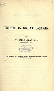 Cover of: Trusts in Great Britain