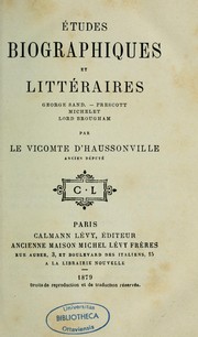 Cover of: Études biographiques et littéraires