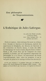 Cover of: Étude sur l'esthétique de Jules Laforgue by Médéric Dufour