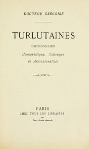 Cover of: Turlutaines by Adrien Decourcelle