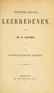 Cover of: Tweede zestal leerredenen by Abraham Kuyper