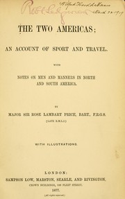 Cover of: The two Americas: an account of sport and travel.