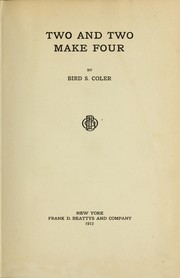 Cover of: Two and two make four by Bird Sim Coler