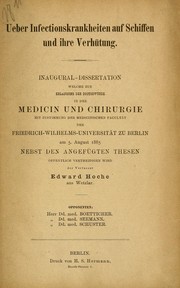 Ueber Infectionskrankheiten auf Schiffen und ihre Verhütung by Edward Hoche