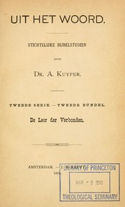 Cover of: Uit het Woord: stichtelijke Bijbelstudien