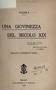 Cover of: Una giovinezza del secolo XIX by Anna Zuccari Radius