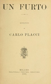 Cover of: Un furto by Carlo Placci
