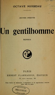 Cover of: Un gentilhomme by Octave Mirbeau