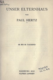 Unser Elternhaus by Paul Hertz