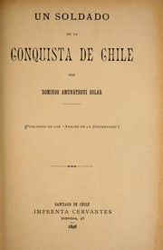 Cover of: Un soldado de la conquista de Chile