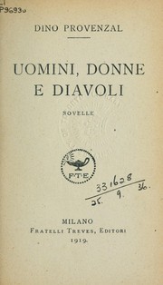Cover of: Uomini, donne e diavoli: novelle
