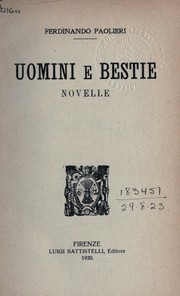 Cover of: Uomini e bestie: novelle
