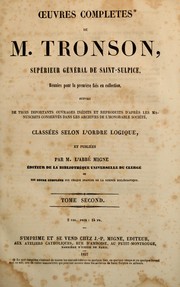 Cover of: Œuvres complètes de M. Tronson, supérieur du Séminaire de Saint-Sulpice